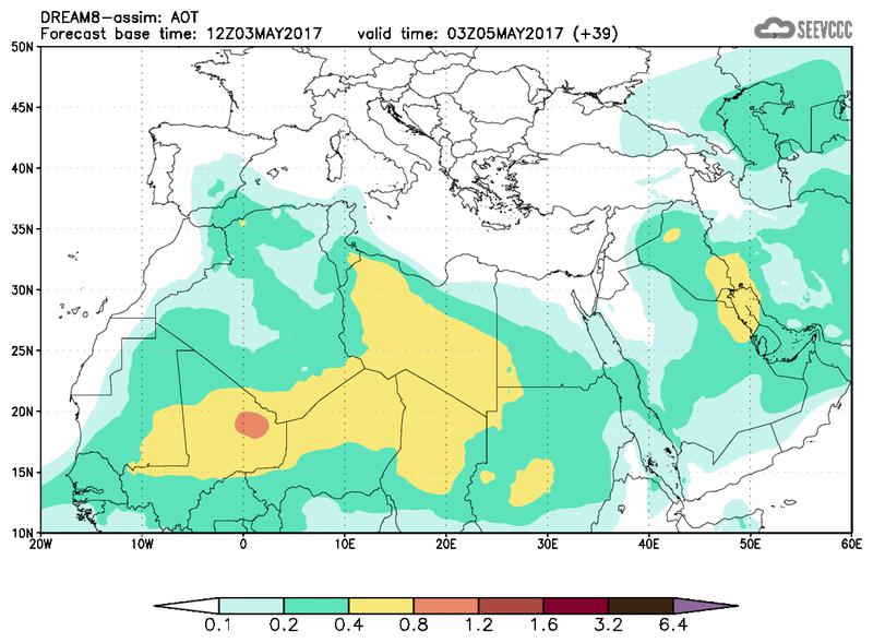 Aerosol optical depth at T27