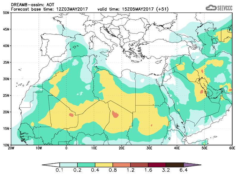 Aerosol optical depth at T39