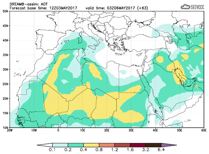 Aerosol optical depth at T51