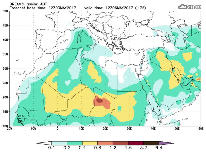 Aerosol optical depth at T60