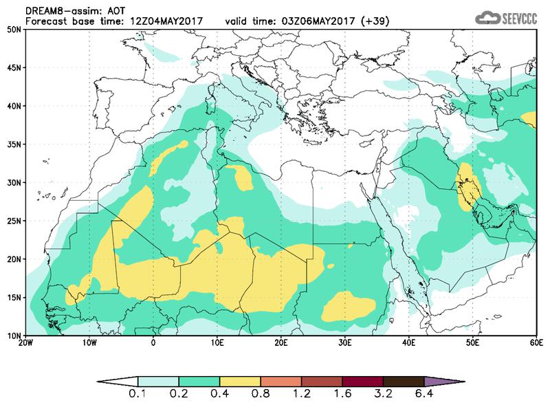 Aerosol optical depth at T27