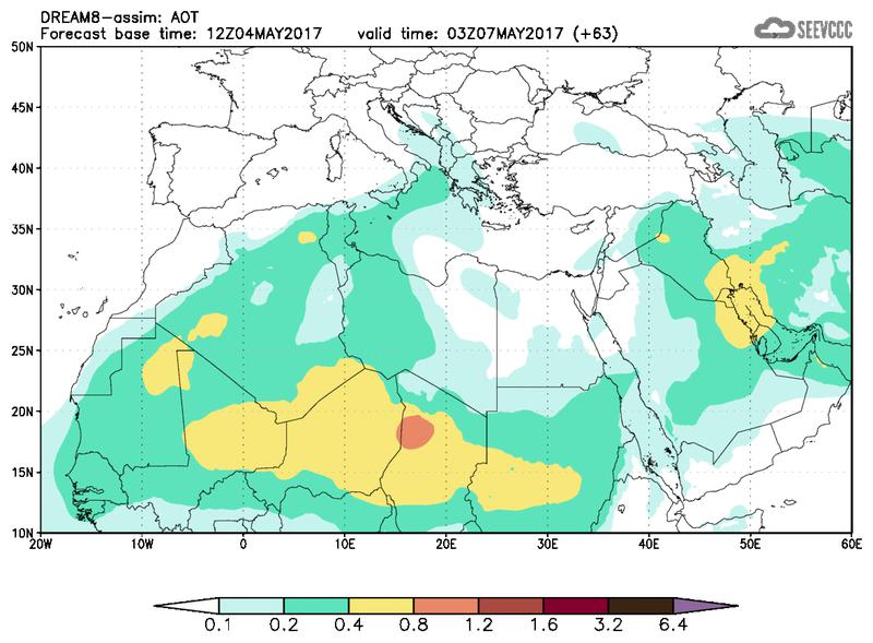 Aerosol optical depth at T51