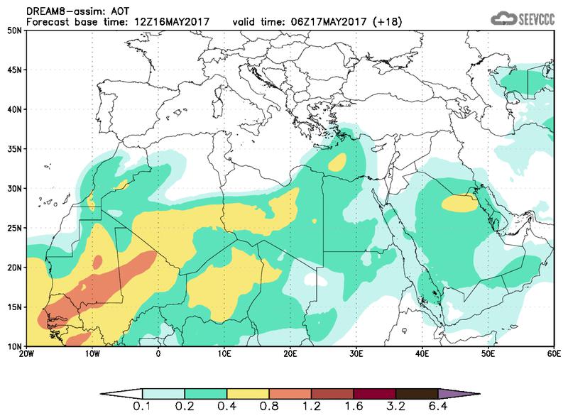 Aerosol optical depth at T06