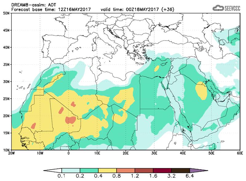 Aerosol optical depth at T24