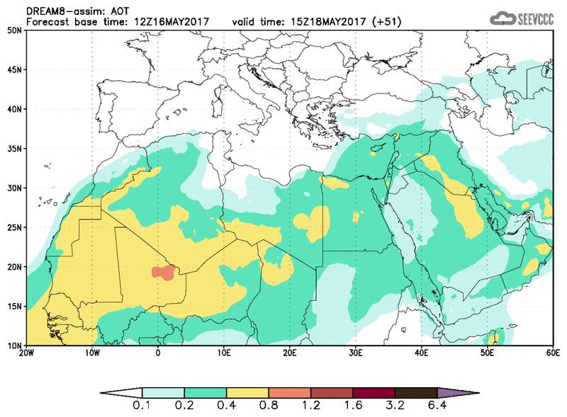 Aerosol optical depth at T39