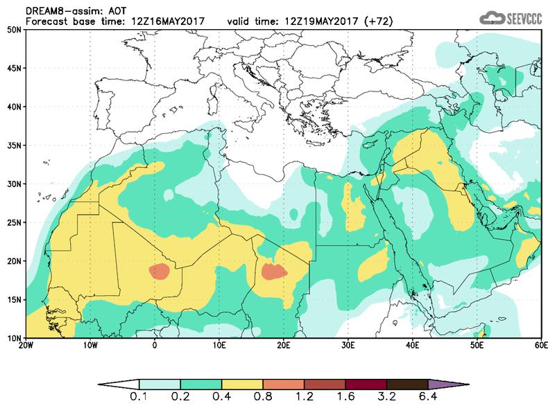 Aerosol optical depth at T60