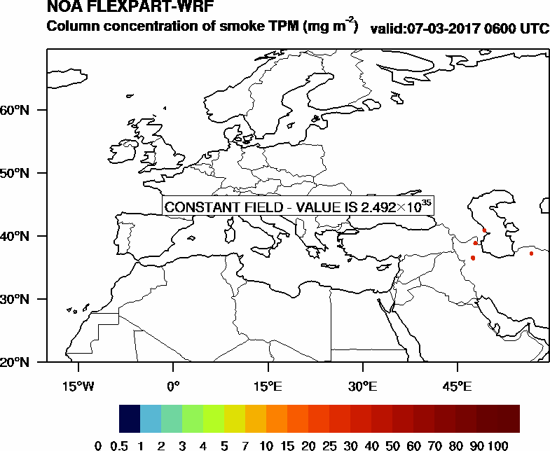 Column concentration of smoke TPM - 2017-03-07 06:00