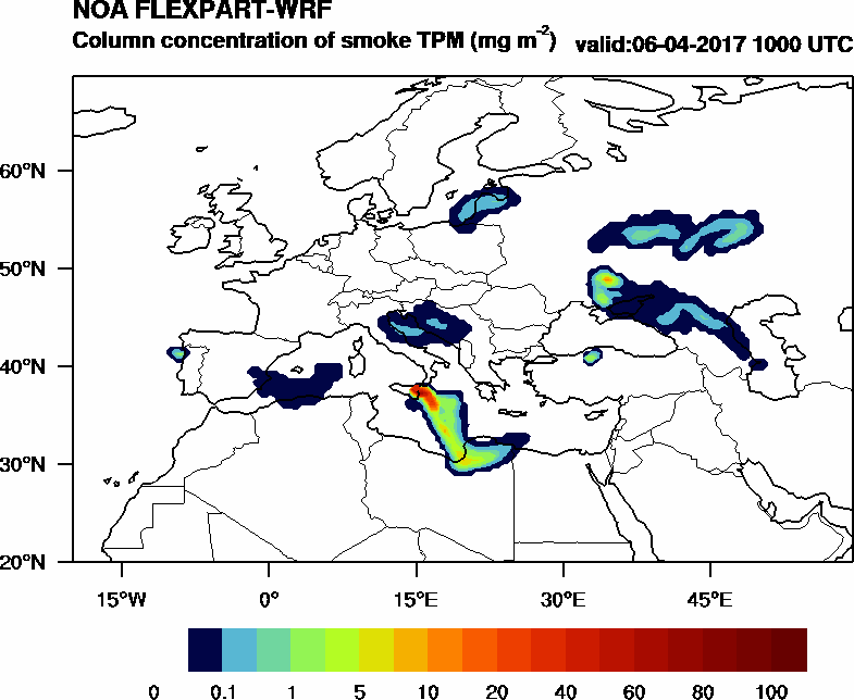 Column concentration of smoke TPM - 2017-04-06 10:00