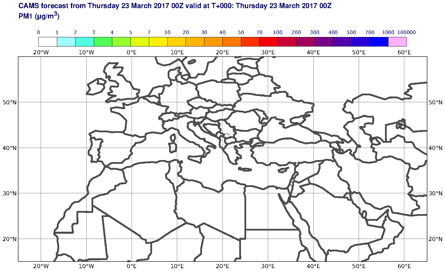 PM1 (μg/m3) valid at T0 - 2017-03-23 00:00