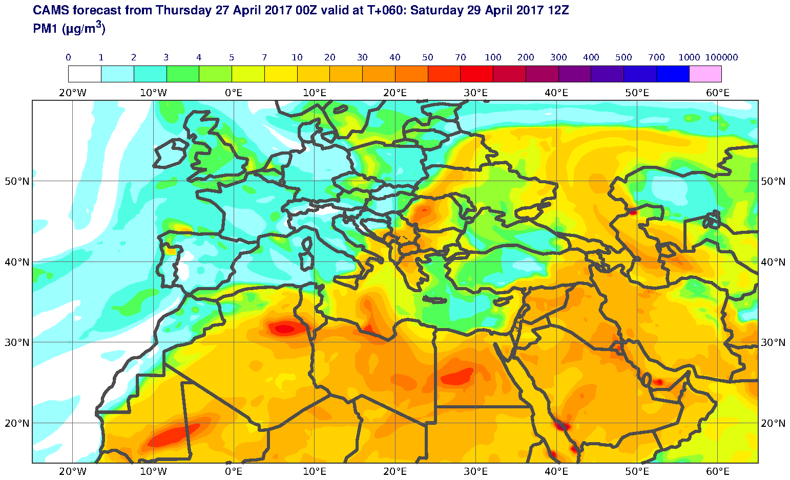 PM1 (μg/m3) valid at T60 - 2017-04-29 12:00