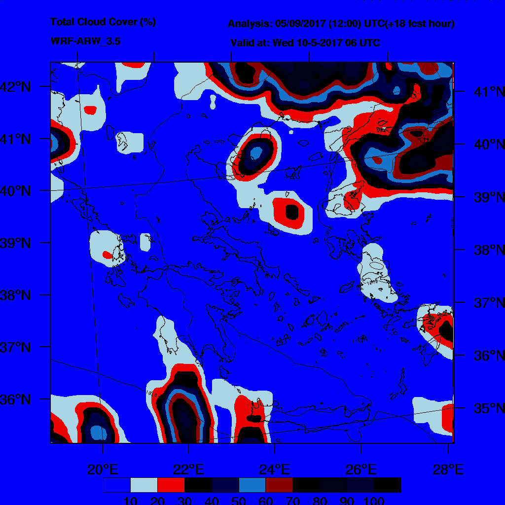 6h Accumulated Precipitation (mm) and msl press (mb) - 2017-05-11 00:00
