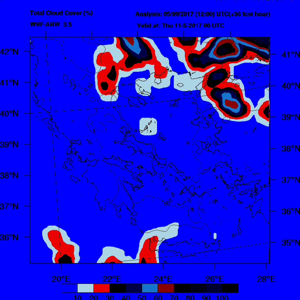 6h Accumulated Precipitation (mm) and msl press (mb) - 2017-05-11 18:00