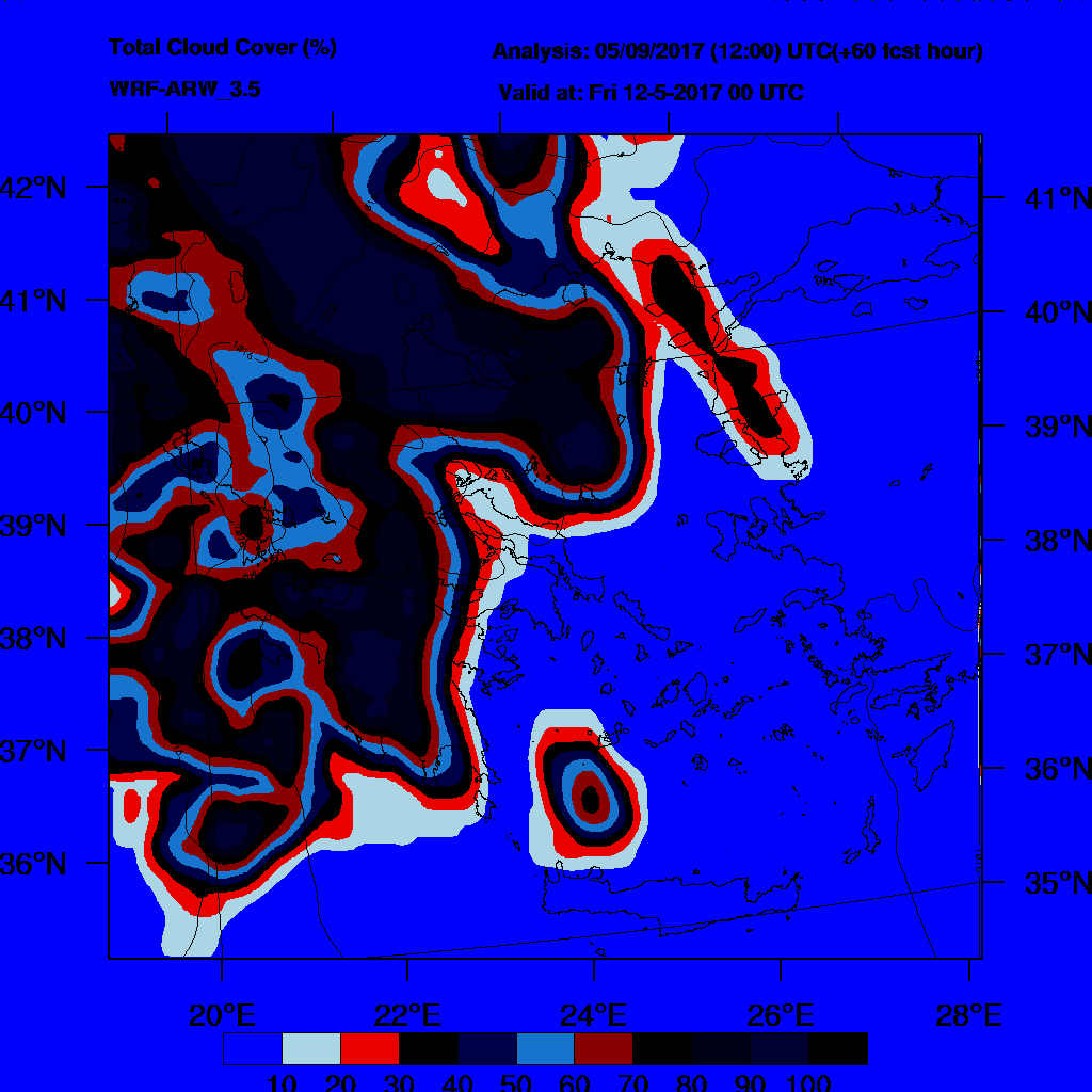 6h Accumulated Precipitation (mm) and msl press (mb) - 2017-05-12 18:00
