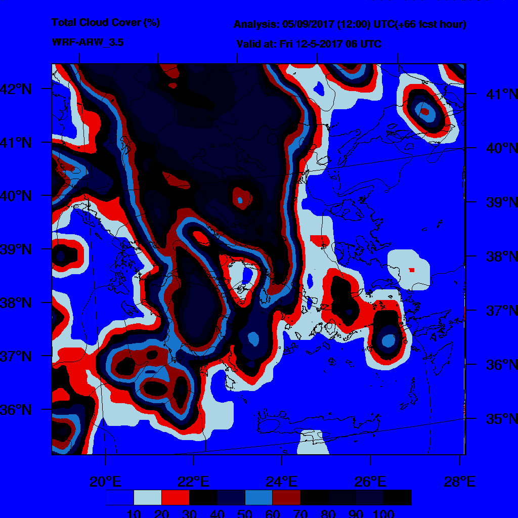 6h Accumulated Precipitation (mm) and msl press (mb) - 2017-05-13 00:00
