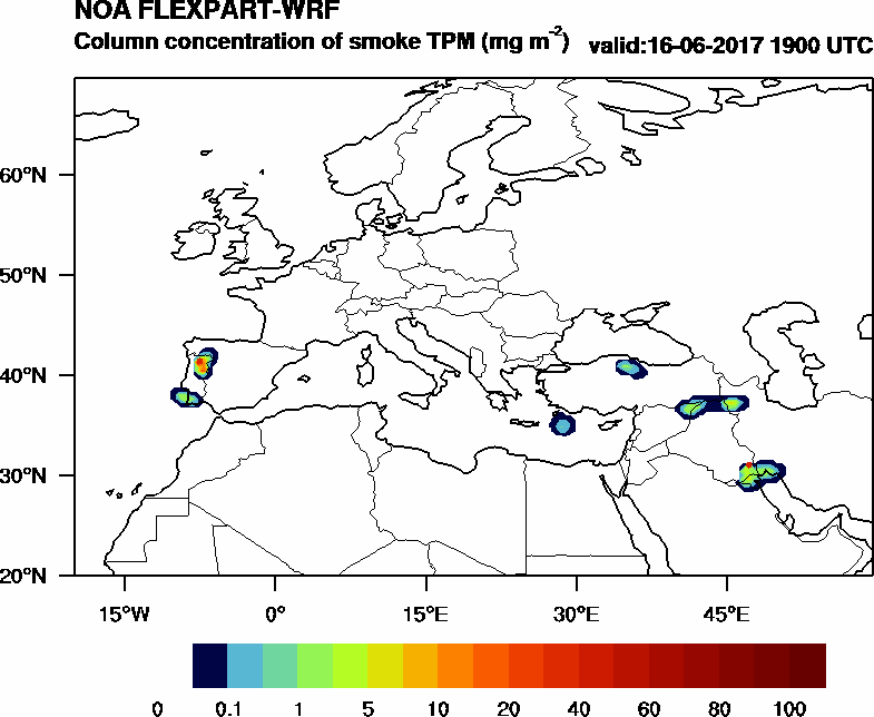 Column concentration of smoke TPM - 2017-06-16 19:00