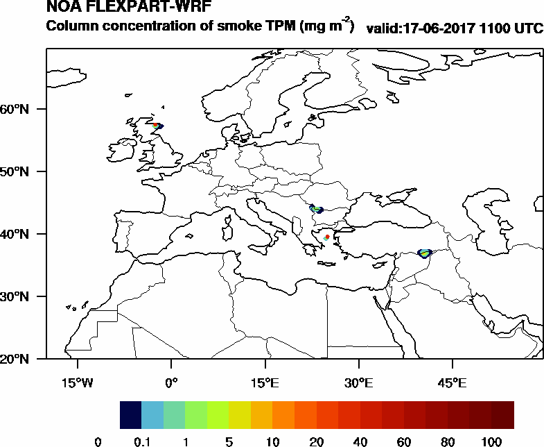 Column concentration of smoke TPM - 2017-06-17 11:00