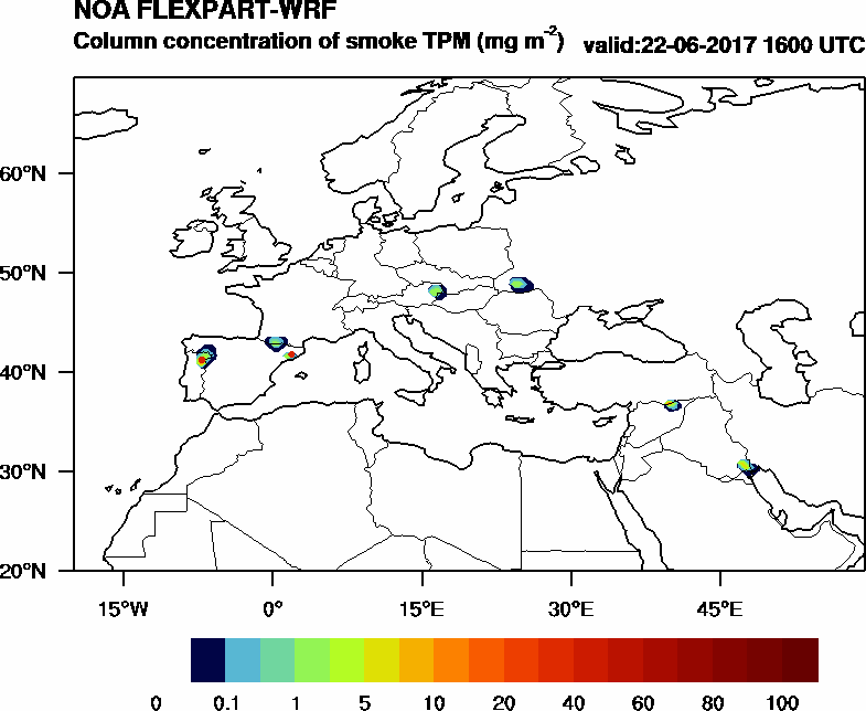 Column concentration of smoke TPM - 2017-06-22 16:00