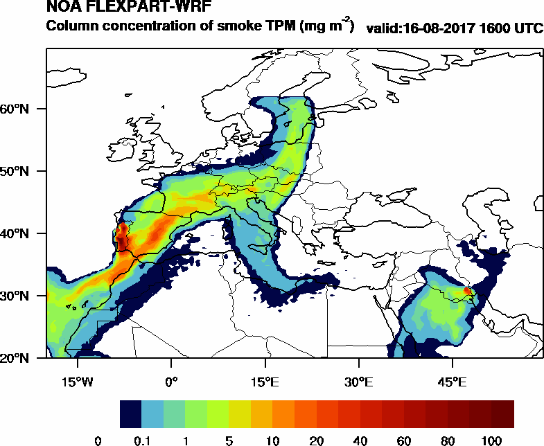 Column concentration of smoke TPM - 2017-08-16 16:00