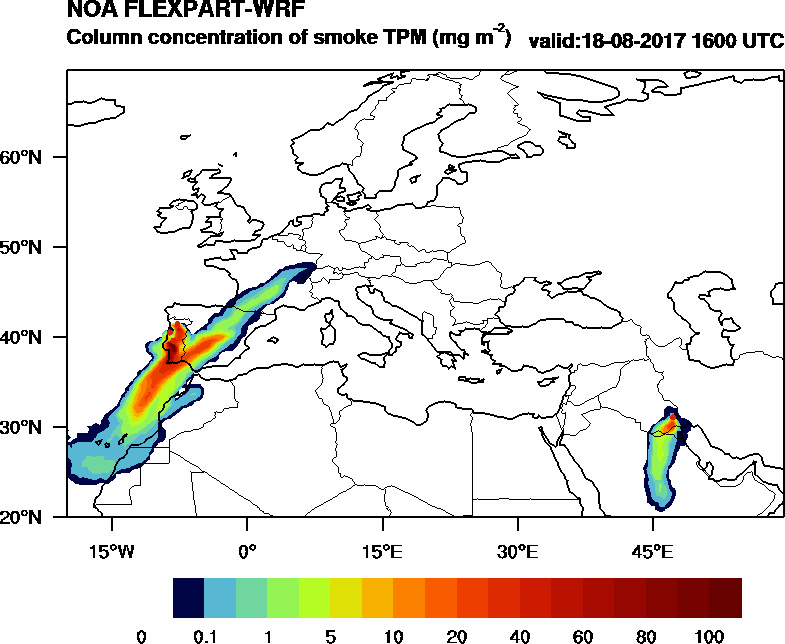 Column concentration of smoke TPM - 2017-08-18 16:00