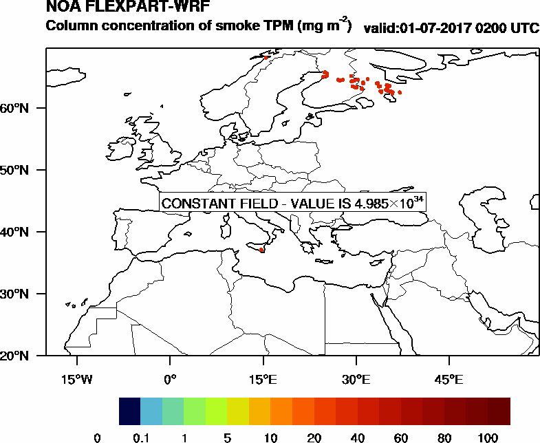 Column concentration of smoke TPM - 2017-07-01 02:00