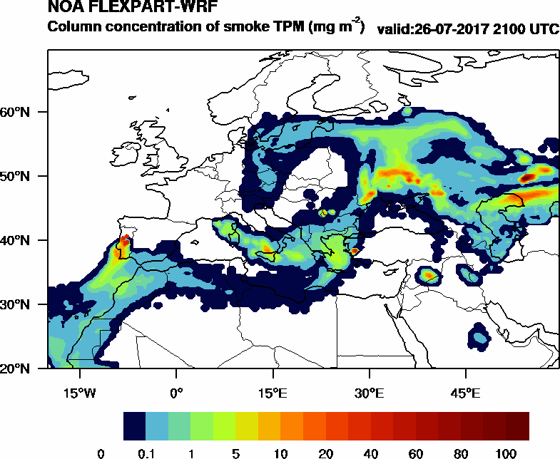 Column concentration of smoke TPM - 2017-07-26 21:00