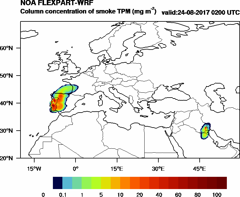 Column concentration of smoke TPM - 2017-08-24 02:00