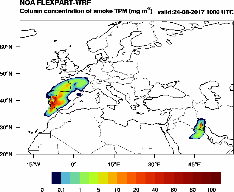 Column concentration of smoke TPM - 2017-08-24 10:00